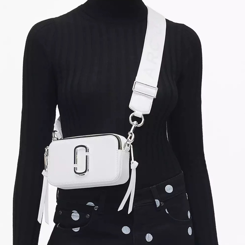 Marc Jacobs THE SNAPSHOT DTM Elegant White Crossbody Bag